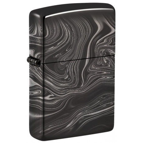 Запальничка Zippo Classic Marble Pattern Design High Polish Black 49812
