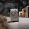 Запальничка Zippo Classic Marble Pattern Design High Polish Black 49812