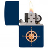 Зажигалка Zippo Classic Compass Design Navy Matte 29918