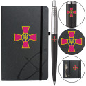 Набір Parker JOTTER ARMY Black CT BP Емблема ЗСУ (кулькова ручка + блокнот Parker)