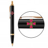 Набор Parker IM ARMY Black GT BP Эмблема ЗСУ (шариковая ручка + блокнот Parker)
