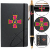 Набор Parker IM ARMY Black GT BP Эмблема ЗСУ (шариковая ручка + блокнот Parker)