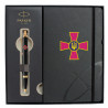 Набор Parker IM ARMY Black GT BP Эмблема ЗСУ (шариковая ручка + блокнот Parker)