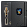 Набір Parker IM UKRAINE Black GT RB Палаючий Тризуб (ручка-ролер + блокнот Parker)