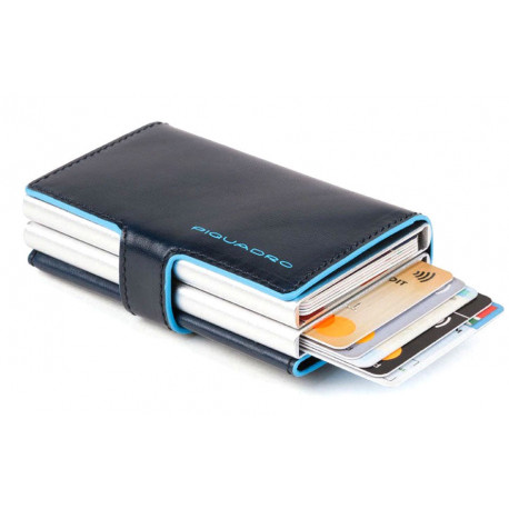 Кредитница Piquadro Blue Square (B2) Navy Blue PP5472B2R_BLU2