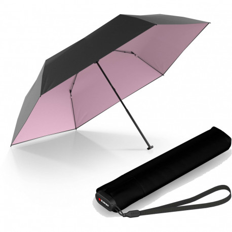 Зонт Knirps US.050 Ultra Light Slim Manual Black Rose UV Coating Kn95 0050 1009