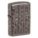 Зажигалка Zippo Armor Reverse Carve Zippo Design Black Ice 46312