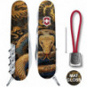 Складной нож Victorinox HUNTSMAN ZODIAC Деревянная змея 1.3713.3.Z4280pk