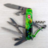 Складной нож Victorinox HUNTSMAN ZODIAC Зелёная деревянная змея 1.3713.3.Z4310pk