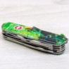 Складной нож Victorinox HUNTSMAN ZODIAC Зелёная деревянная змея 1.3713.3.Z4310pk