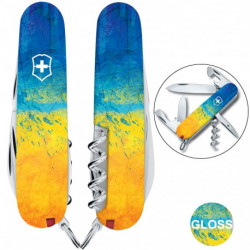 Складной нож Victorinox SPARTAN UKRAINE Желто-синий рисунок 1.3603.7.T3100p
