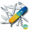 Складной нож Victorinox HUNTSMAN UKRAINE Желто-синий рисунок 1.3713.7.T3100p