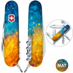 Складаний ніж Victorinox SPARTAN UKRAINE Жовто-сині бризки 1.3603.7.T3160pw