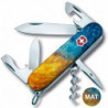 Складной нож Victorinox SPARTAN UKRAINE Желто-синие брызги 1.3603.7.T3160pw