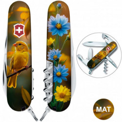 Складаний ніж Victorinox SPARTAN UKRAINE Золота пташка 1.3603.7.T3170pw