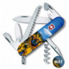 Складной нож Victorinox CAMPER UKRAINE Подсолнечники и бабочка 1.3613.7.T3200pw