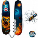 Складаний ніж Victorinox HUNTSMAN UKRAINE Зоряний метелик 1.3713.3.T3240pw