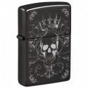 Зажигалка Zippo Classic Royal Skull Design High Polish Black 46699
