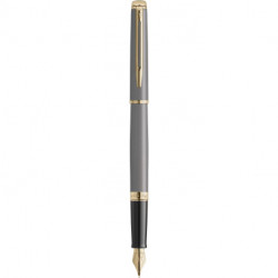 Ручка перьевая Waterman HEMISPHERE Metallic Stone Grey GT FP F 12 091