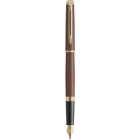 Ручка перова Waterman HEMISPHERE Metallic Copper Red GT FP F 12 092