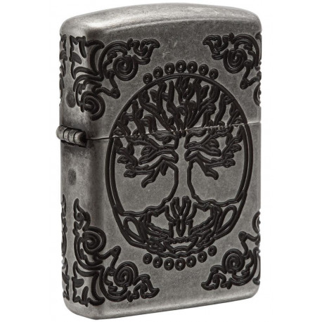 Запальничка Zippo Armor Tree of Life Antique Silver Plate 29670