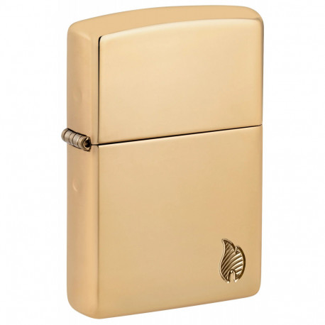 Запальничка Zippo Armor Flame High Polish Brass 46397