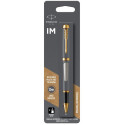Ручка-роллер Parker IM 17 Brushed Metal GT RB блистер 22 226