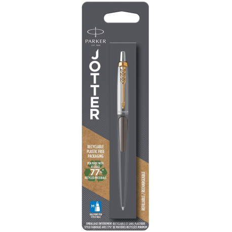 Ручка шариковая Parker JOTTER 17 Grey Lacquer GT BP блистер 14 236