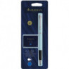Ручка перьевая Waterman ALLURE Pastel Blue CT FP F + Картриджи Mini блистер 13 315b2