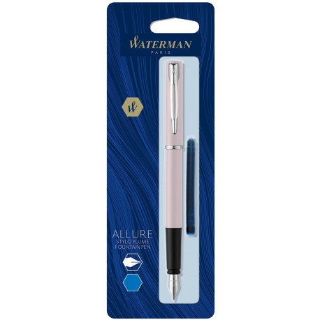 Ручка перьевая Waterman ALLURE Pastel Pink CT FP F блистер 13 316b