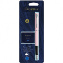 Ручка перова Waterman ALLURE Pastel Pink CT FP F + Картриджі Mini блістер 13 316b2