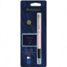 Ручка перова Waterman ALLURE Pastel Pink CT FP F + Картриджі Mini блістер 13 316b2