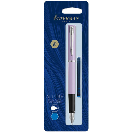 Ручка перьевая Waterman ALLURE Pastel Purple CT FP F блистер 13 319b