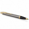 Ручка кулькова Parker IM Grey Lacquer GT BP блістер 21 136