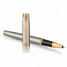 Ручка-ролер Parker IM Brushed Metal GT RB блістер 22 226