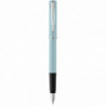 Ручка перова Waterman ALLURE Pastel Blue CT FP F + Картриджі Mini блістер 13 315b2