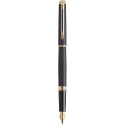 Ручка перова Waterman HEMISPHERE Metallic Lava Black GT FP F 12 090