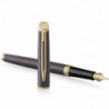 Ручка перова Waterman HEMISPHERE Metallic Lava Black GT FP F 12 090