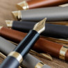 Ручка перова Waterman HEMISPHERE Metallic Lava Black GT FP F 12 090