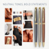 Ручка шариковая Waterman HEMISPHERE Metallic Stone Grey GT BP 22 091