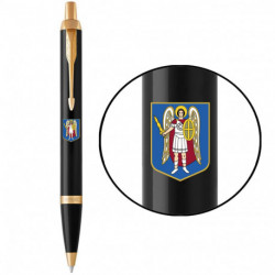 Ручка шариковая Parker IM CITY Black GT BP Герб Киева 22032_C0010u