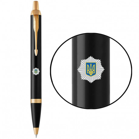 Ручка шариковая Parker IM SPECIAL Black GT BP Эмблема МВД 22032_P0010u