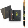 Набор Parker IM UKRAINE Black GT BP Цветы (шариковая ручка + блокнот Parker)