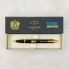 Ручка шариковая Parker IM UKRAINE Black GT BP Цветы 22032_T1050u