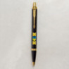 Ручка шариковая Parker IM UKRAINE Black GT BP Трезубец с желтым орнаментом 22032_T1366u