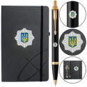 Набор Parker IM SPECIAL Black GT BP Эмблема МВД (шариковая ручка + блокнот Parker)