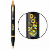 Набор Parker IM UKRAINE Black GT BP Цветы (шариковая ручка + блокнот Parker)