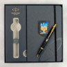Набор Parker IM UKRAINE Black GT BP Пылающий Трезубец (шариковая ручка + блокнот Parker)