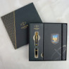 Набор Parker IM UKRAINE Black GT BP Пылающий Трезубец (шариковая ручка + блокнот Parker)