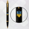 Набор Parker IM UKRAINE Black GT BP Пылающий Трезубец (шариковая ручка + блокнот Parker)